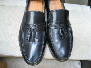 Bostonian Used Black Leather Dress Loafers 12  