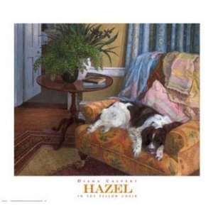  Hazel In The Yellow Chair by Diana Calvert   Unframed 