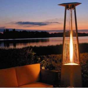   Tall Glass Tube Stainless Steel Patio Heater Patio, Lawn & Garden