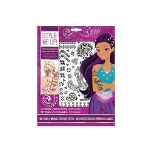   Style Me Up Washable Tattoos henna Inspired 2 Pack 