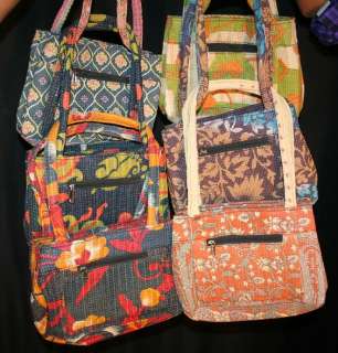 10 Kantha Quilt purses /bags Womens accessories India  