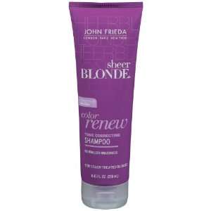 John Frieda Sheer Blonde Color Renew Tone, Restoring Shampoo, 8.45 