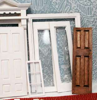 ASSORTED DOLLHOUSE DOORS & WINDOWS & POSTS  