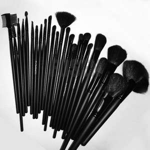 Black 24in1 Pro Cosmetic Makeup Brush Set Kit+Case bag  