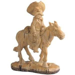   like Cowboy Riding Horse With Rope Figurine Collection