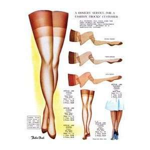  A Hosiery Service for a Fashion Frocks Customer   16x24 