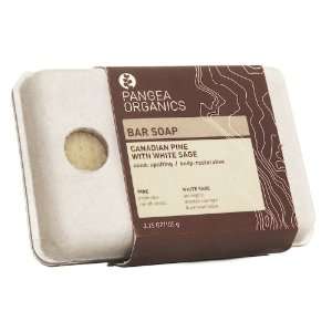 Pangea Organics Bar Soap, Canadian Pine With White Sage, 3.75 Ounce 