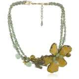 karen london natural stones flower daisy frog necklace $ 570