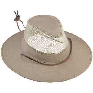    Dorfman 864M Brushed Twill Safari Mesh Hat Khaki Small Video Games