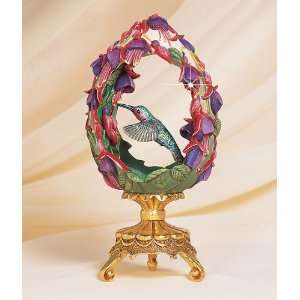  Garden of Joy Hummingbird Faberge Egg Hand Crafted with 