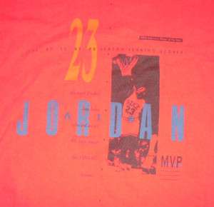 Vtg 80s Nike MiCHAEL JORDAN MVP T Shirt M medium Chicago Bulls tee air 