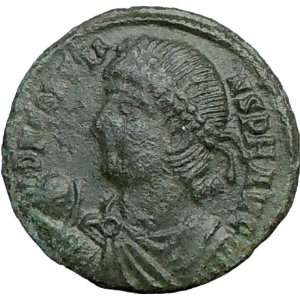 CONSTANS with Barbarian Hut 348AD Genuine Authentic Ancient Roman Coin