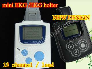 CE FDA Mini 12 channel /lead Color LCD Holter Recorder Monitor W 