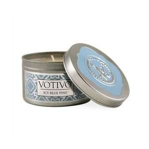  Votivo ICY BLUE PINE Holiday No. 82 Aromatic Travel Tin 