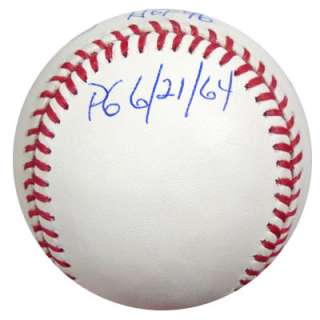 JIM BUNNING AUTOGRAPHED SIGNED MLB BASEBALL STATBALL 6 STATS HOF 96 