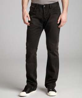 Cult of Individuality charcoal denim Rebel straight leg jeans 