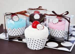 30 Personalized Towels Cupcake Favors  