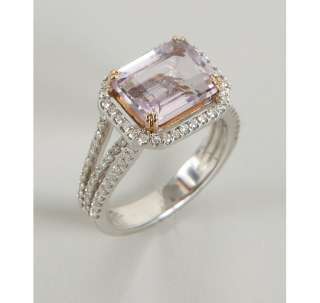 black diamond and rose gold Bezel ring