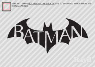 2x) Batman Arkham City Sticker Decal Die Cut #2  