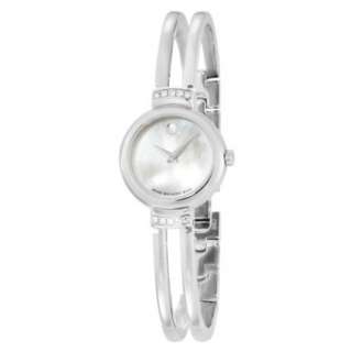 Movado Womens 606353 Harmony Stainless Steel with Diamonds Mother of 