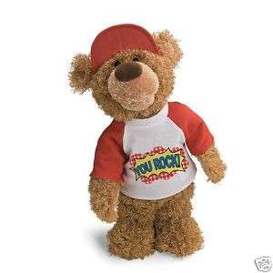 Gund You Rock Animated Teddy Bear 15 Sings and Moves  