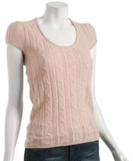 Design History light pink cashmere cable sweater   