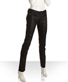 Diesel black coated stretch denim Livy Biker slim leg jeans 