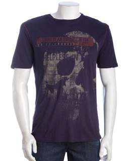 Drifter purple heather cotton Scrawled graphic t shirt