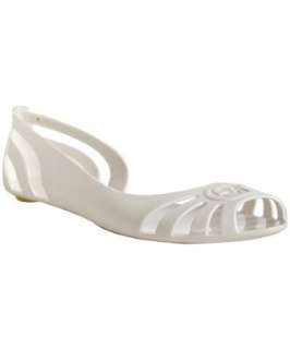 Gucci white rubber Marola interlocking G detail sandals   up 