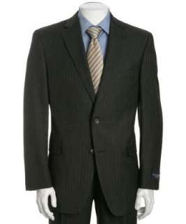 Jack Victor  charcoal pinstripe wool 2 button Vance CT suit with 