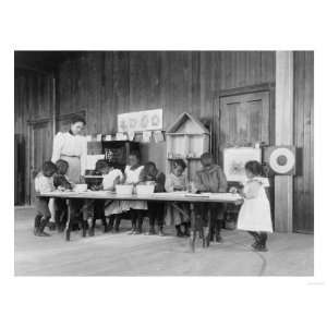 Kindergarten Children Washing and Ironing Photograph   Hampton, VA 