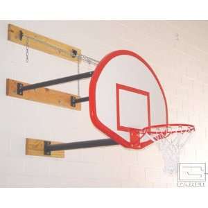  Three Point Wall Mount Basketball System with 42 x 72 