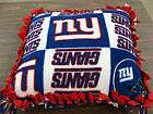 GIANTS   NEW YORK PILLOW Fleece Tied No Sew   NFL