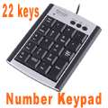 USB Wired 19 Keys Number Numeric Keypad Keyboard Laptop  