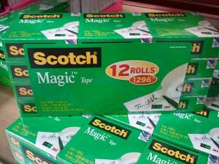 Scotch 3M Magic Tape 810 12 MP 12 rolls 3/4 X 1296 each packaging 