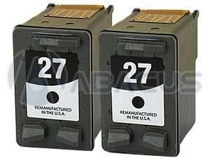 2PK HP 27 Ink Jet Cartridges for OfficeJet 5610 Printer  