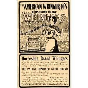   Brand Wringer Washing Laundry   Original Print Ad