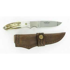    Kommer Brow Tine, Stag Handle, Leather Sheath 