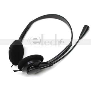 OV L900MV 3.5mm Stereo Headphone Headset with Microphone Black For PC 