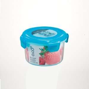  Lock & Lock Round Container, 1.4 Cup, Green Lid
