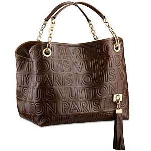  Authentic Louis Vuitton Paris Souple Whisper Bag, Brown 