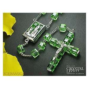    Ghirelli Green Swarovski Crystal Rosary Arts, Crafts & Sewing