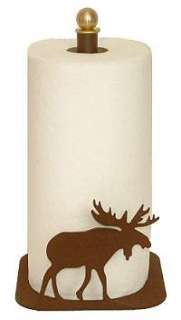 Moose Paper Towel Holder   Counter Top Style   Rustic Wildlife Cabin 