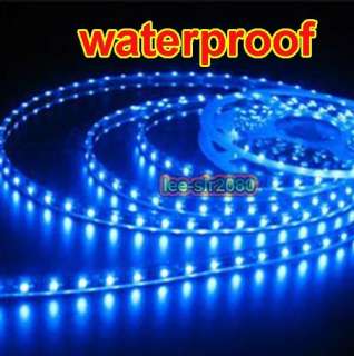   500CM 12V SMD 5050 300PCS LED Strip Light Lamp WaterProof blue  