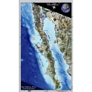  Baja California, Mexico The Satellite Map. Includes roads 