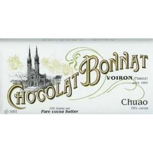 Chocolat Bonnat Chuao 75% Dark Chocolate Bar  Grocery 