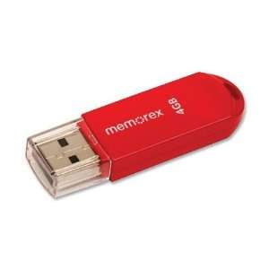  Memorex 4gb Mini Traveldrive 98422 Usb 2.0 Flash Drive Red 