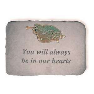   You Will Always Be In Our Hearts Memorial Stone Patio, Lawn & Garden