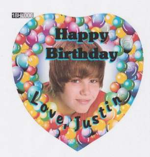JUSTIN BIEBER Heart Photo BALLOON #4 Personalized Gifts  