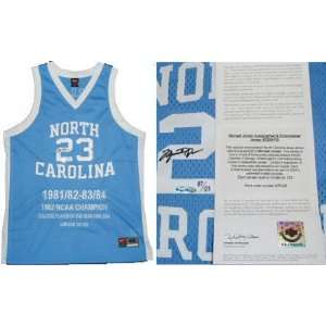 Michael Jordan North Carolina Tar Heels Autographed Authentic Blue 
